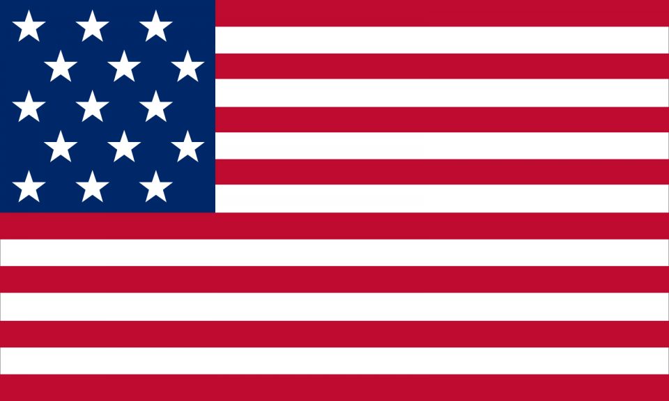 Flag Stars And Stripes May 1 1795