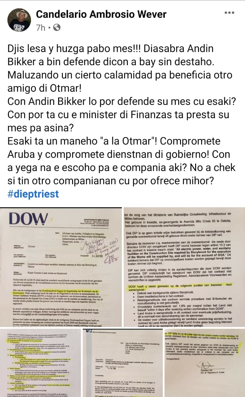 Minister Xiomara Maduro Ta Reaciona Riba Ponencia Infunda Di Ex Minister Y Politico Den E Caso Di Storybrook Treci Dilanti Den Debate Publico Den Parlamento 160 Bijlage 01
