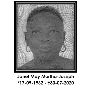 Morto: Janet May Martha-Joseph
