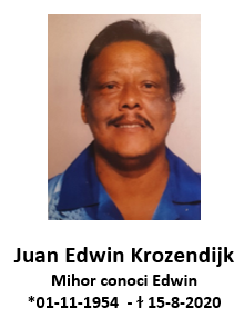 Anuncio di Morto: A fayece Juan Edwin Krozendijk