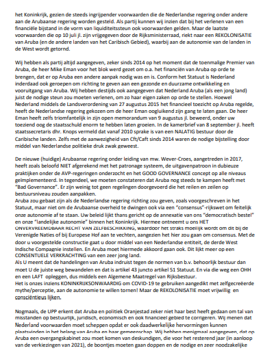 Upp Cu &Quot;Open Brief&Quot; Pa Rutte Cs! 161 Carta 2