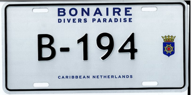 Bonaire.nu Nummerplaat