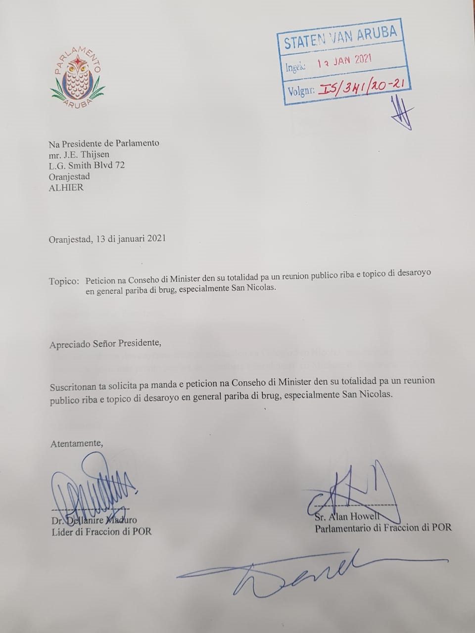 Parlamentario Alan Howell: Ta Manda Yama Tur Minister Den Parlamento 160 Carta