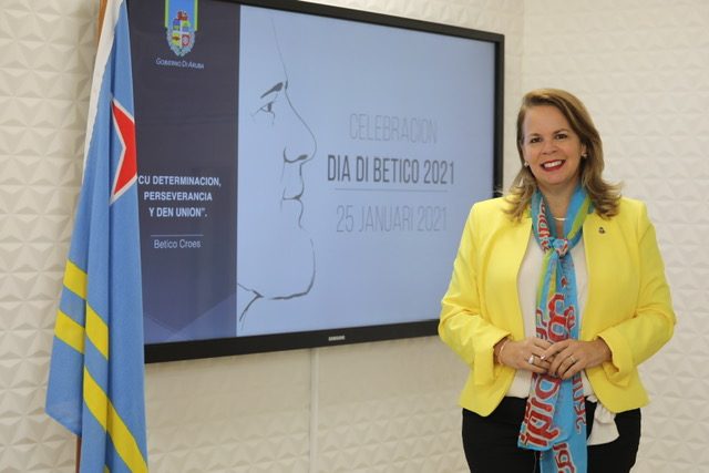 Prome Minister Evelyn Wever-Croes: Aruba, Hisa Bo Bandera Di Aruba Pa Demostra E Orguyo Cu Bo Tambe Ta Sinti Di Ta Arubiano 160 Prome Minister Evelyn Wever Croes 1 1