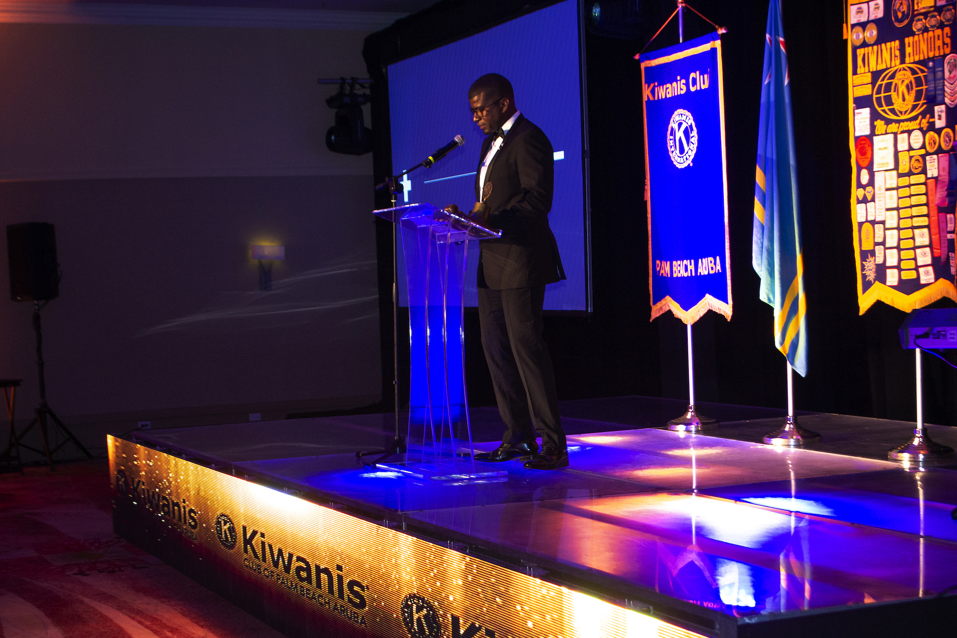 E President Rothmar Coenraad Delivering His Inaugural Speech