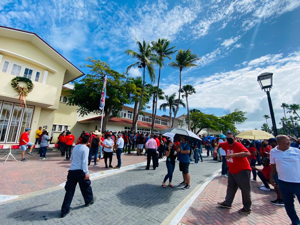 Trahadonan Kier A Forsa Drenta Parlamento 161 Manifestacion Sindicato Nan