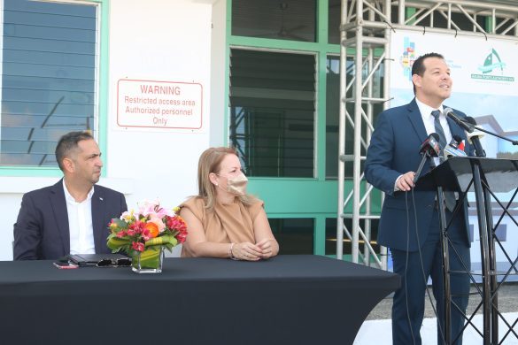 Minister Rocco Tjon: A Firma Un “Lease Agreement” Conhuntamente Cu Aruba Ports Authority (Apa) Pa Edificio Nobo Pa Polis Maritimo 160 Img 6013