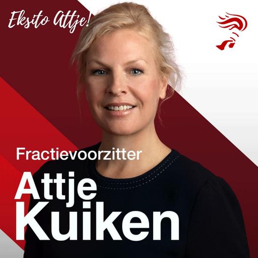 Demokrat Ta Felisitá Attje Kuiken Komo Lider Di Frakshon Nobo Di Pvda 161 Attje