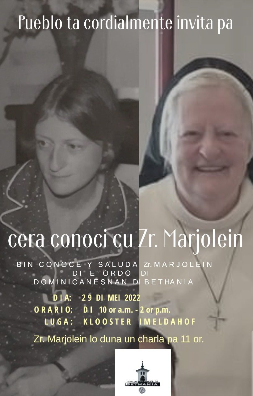 Bin Cera Conoci Y Saluda Zr. Marjolein: Diadomingo 29 Di Mei Na Klooster Imeldahof 160 Whatsapp Image 2022 05 20 At 3.51.56 Pm