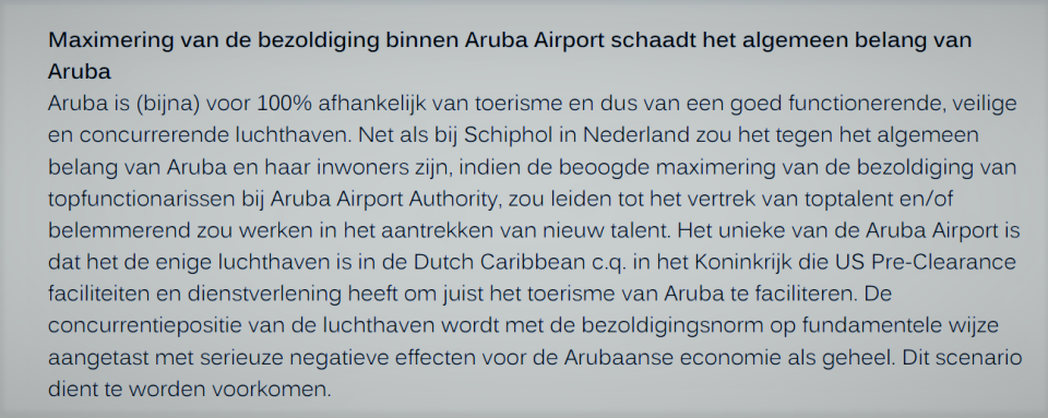 Aaa Normering Schadelijk Voor Aruba