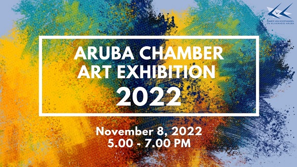 Artista Local Sra. Rhoda Berg Ta Expone Su Obranan Na Camara Di Comercio 160 Apertura Di Exposicion Di Arte 2022 Na Kvk Dia 8 Di November