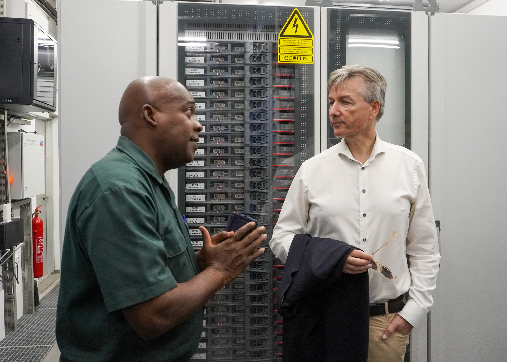 Eu Head Of Delegation Van Nes Visits Saba 160 Van Nes With Leonce Sec