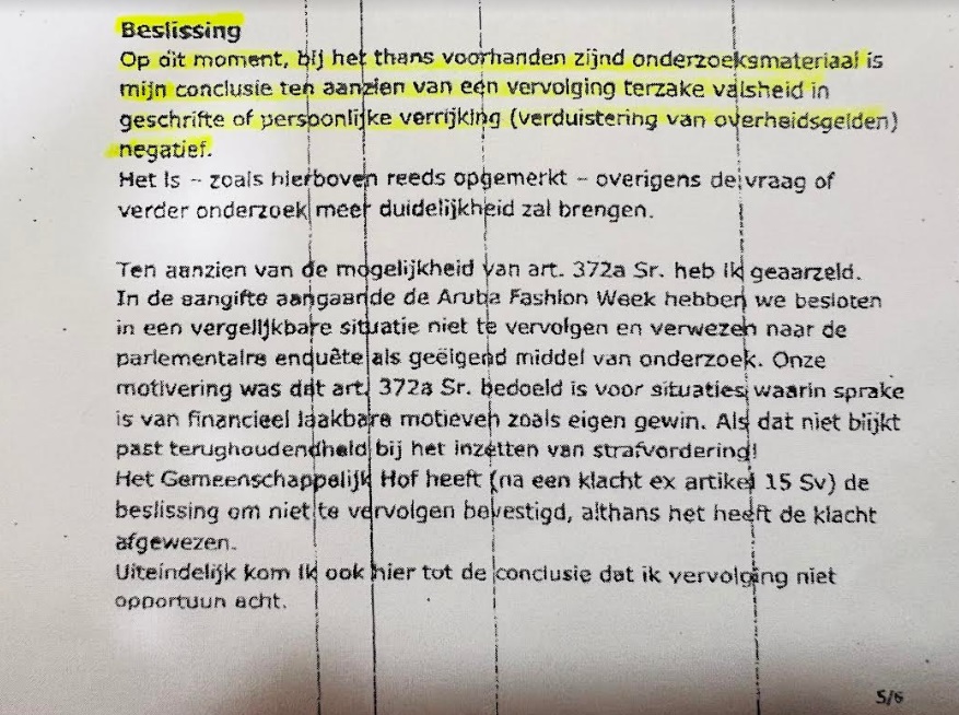 Om A Manda Carta Oficial Na 2012 Pa Informa Gobierno Di Avp ..