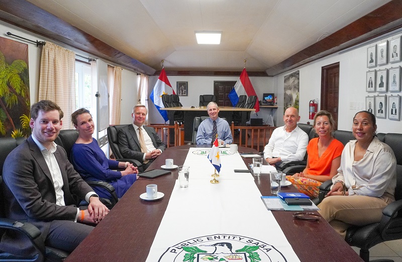State Secretary Van Der Burg Meetings With Island Governor Johnson