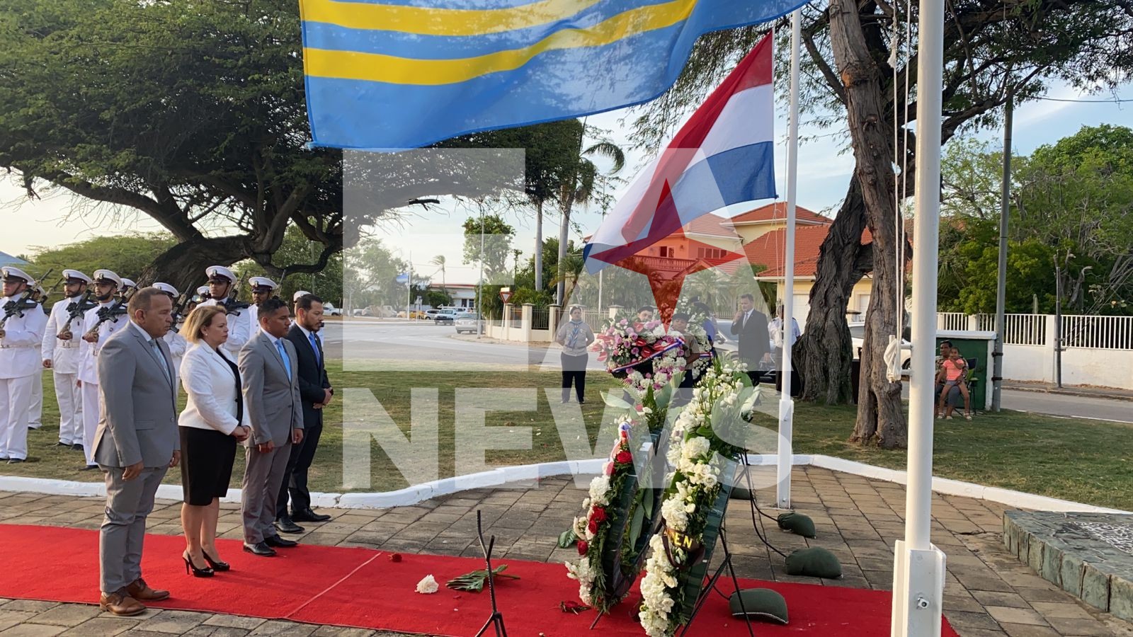 Prome Minister Evelyn Wever Croes A Hiba Palabra Na Conmemoracion Nacional Di E Mortonan Den Segundo Guerra Mundial