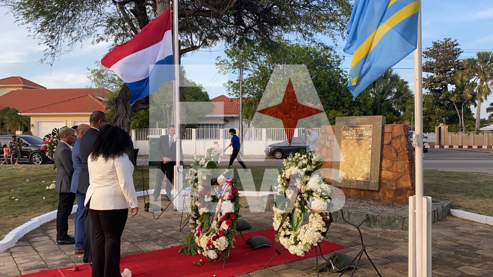 Prome Minister Evelyn Wever Croes A Hiba Palabra Na Conmemoracion Nacional Di E Mortonan Den Segundo Guerra Mundia 1