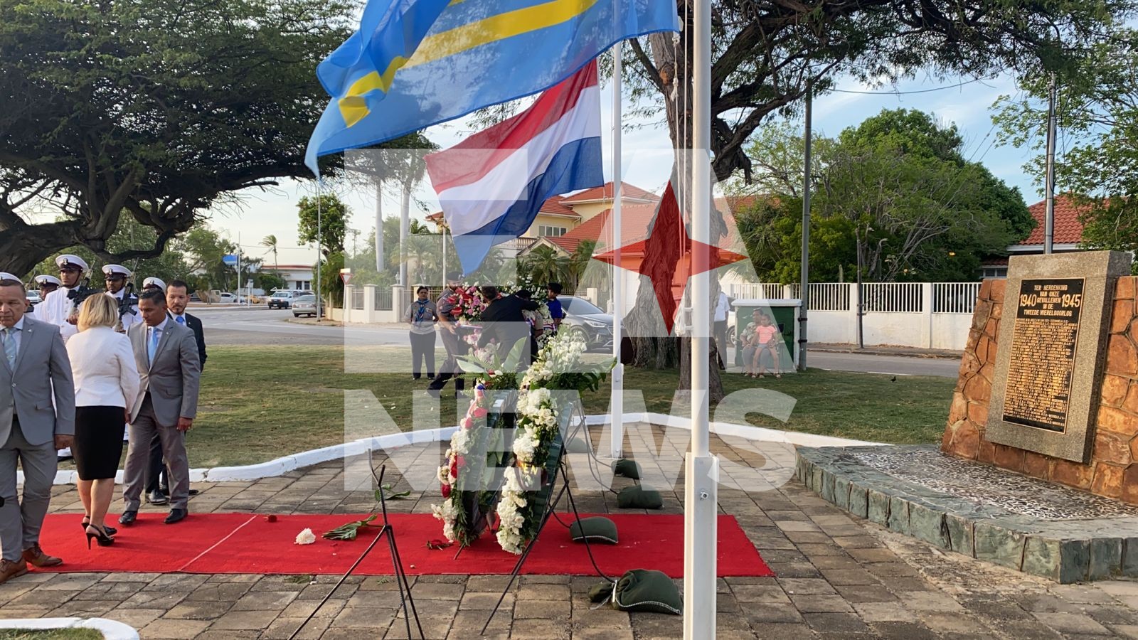 Prome Minister Evelyn Wever Croes A Hiba Palabra Na Conmemoracion Nacional Di E Mortonan Den Segundo Guerra Mundia