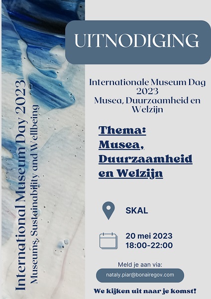 Viering Internationale Museum Dag Met Verschillende Activiteiten 160 Uitnodiging 20 Mei 2023. Museo