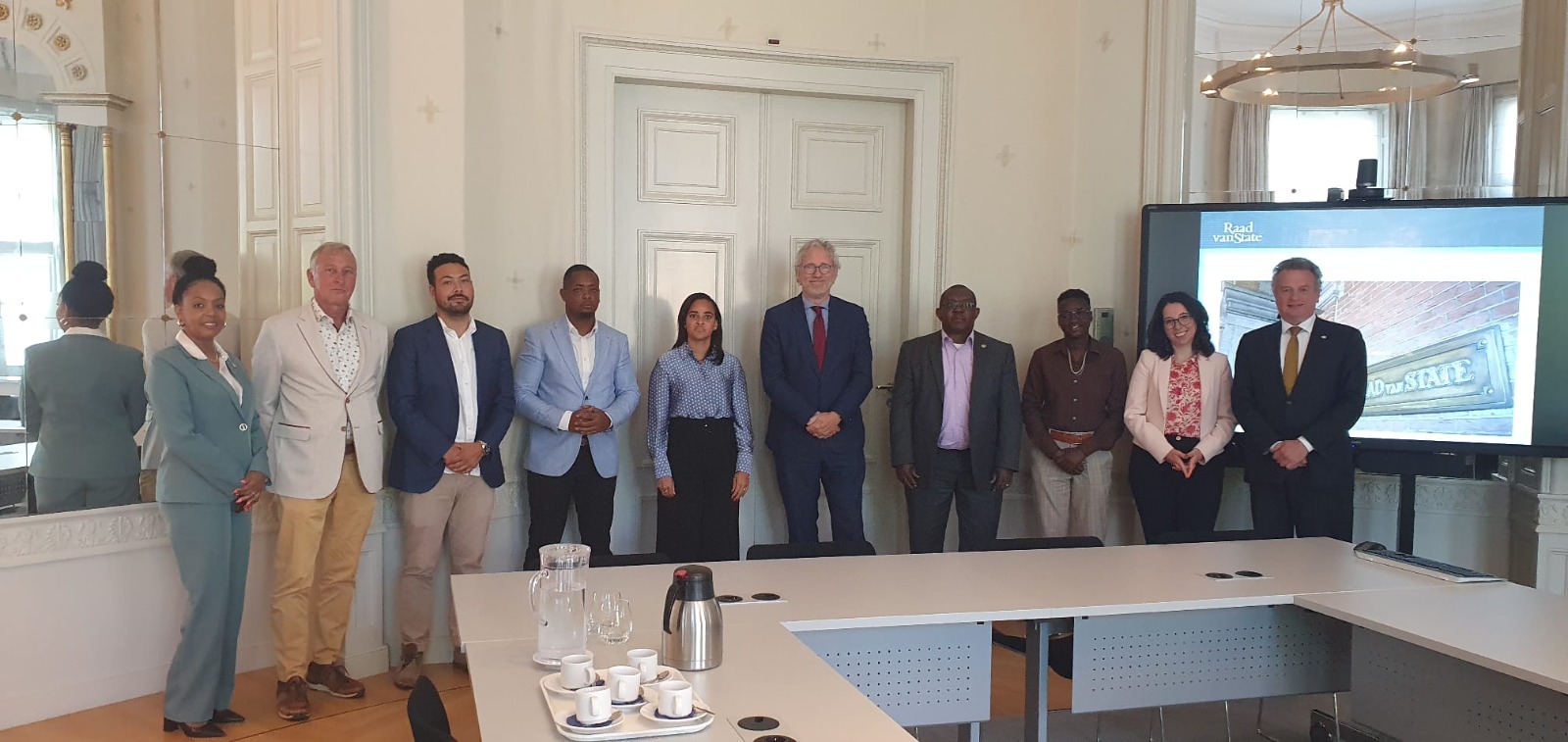 Saba Island Council Feels Well-Received In The Netherlands 162 Delegacion Di Conseho Di Isla Saba Ta Sinti Su Mes Bon Ricibi Na Hulanda