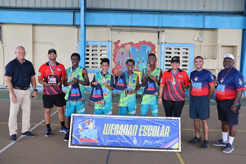Minister Endy Croes Ta Felicita E Scolnan Cu A Destaca Den Basketball B Mucha Homber 161 Minister Endy Croes Ta Felicita E Scolnan Cu A Destaca Den Basketball B Mucha Homber