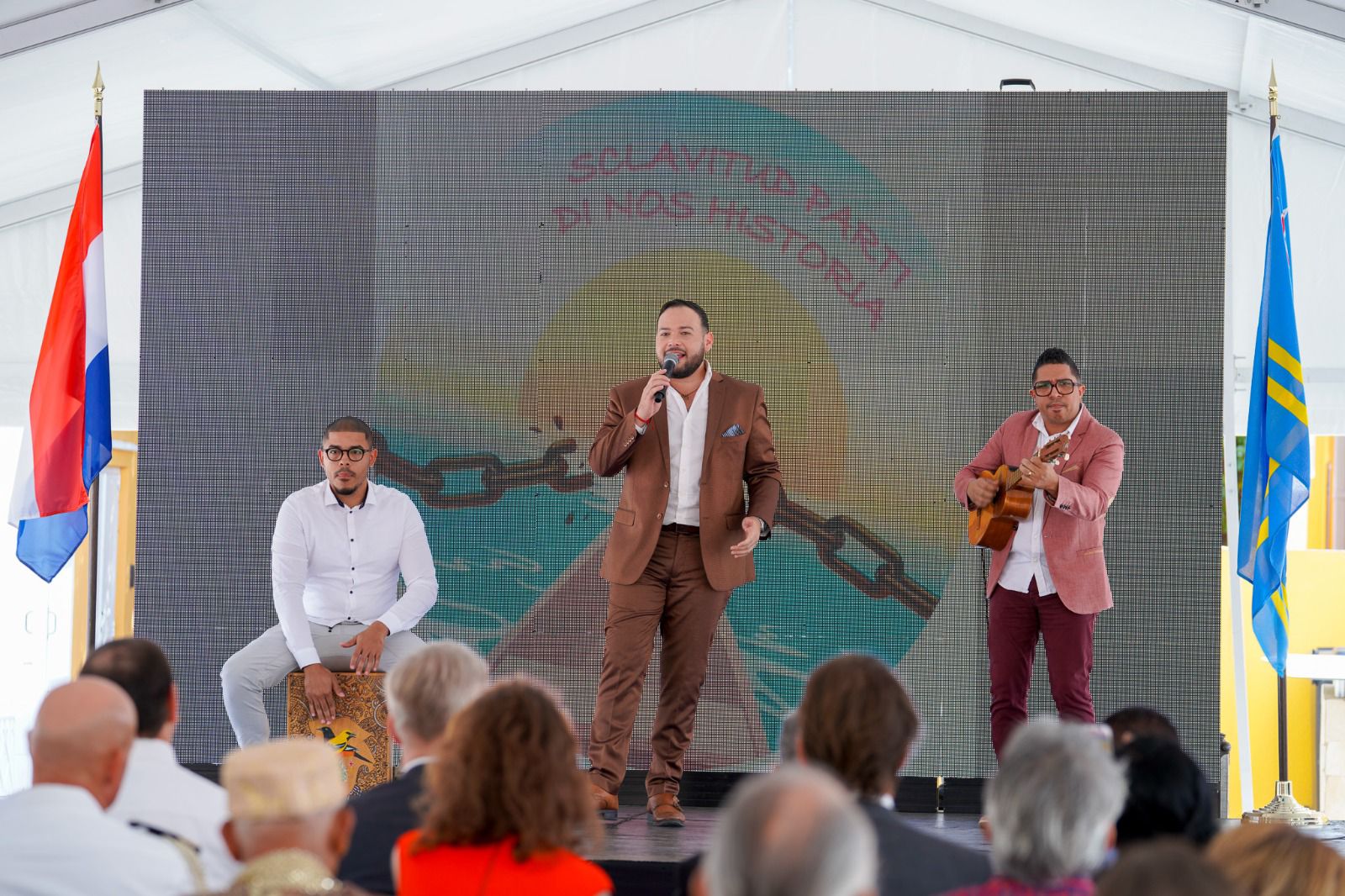 Minister Di Finansa Y Cultura Xiomara Maduro: Aruba A Conmemora 160 Aña Cu Sclavitud A Wordo Aboli Den Reino Hulandes 162 Ceremonia 160 Anta 14