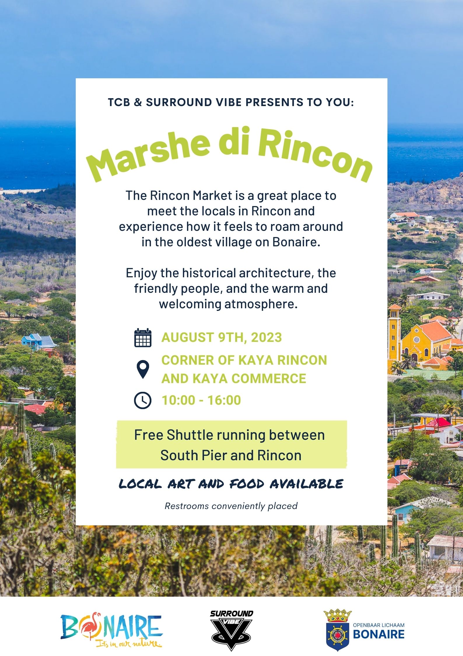 Tourism Corporation Bonaire In Collaboration With Surround Vibes Expands Marshe Di Rincon Dates For A Rich Cultural Experience 160 Marshe Di Rincon Aug