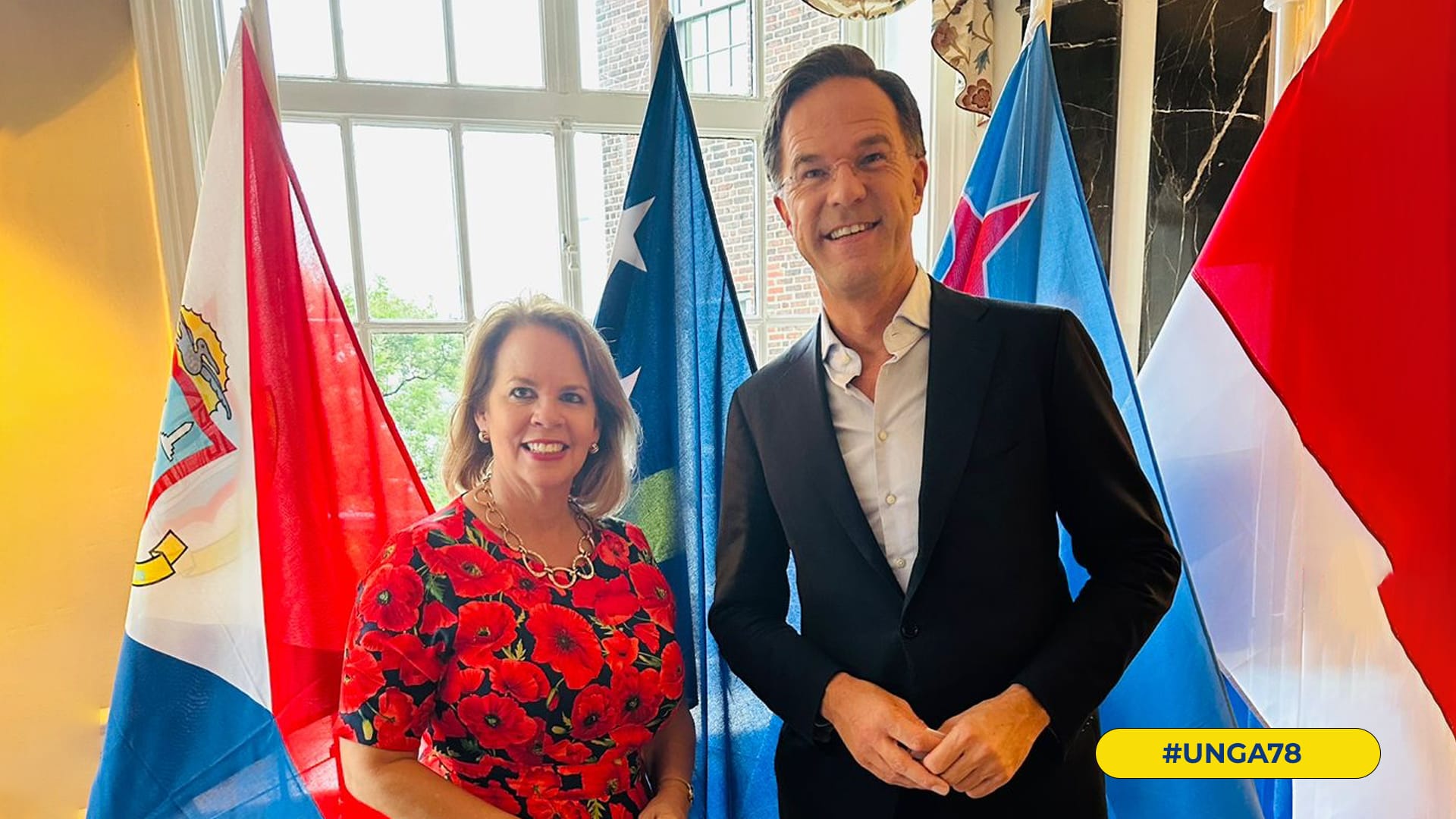 Prome Minister Evelyn Wever-Croes: Reunionnan Cu Premiernan Di Hulanda Y Sint Maarten Y Cu Secretario Di Estado 160 Premier Wever Croes Y Premier Rutte 1