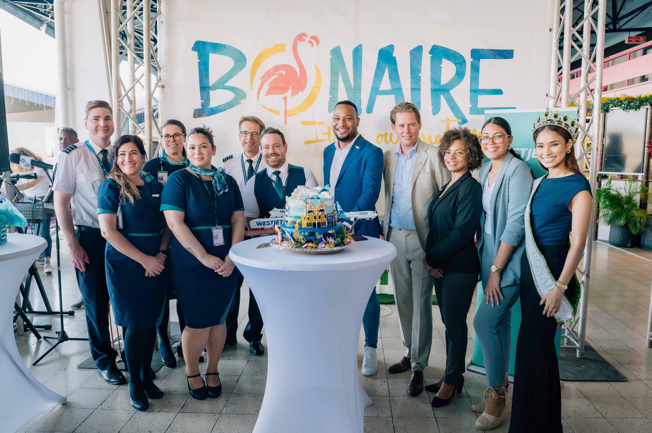 Bonaire Verwelkomt Eerste Westjet Vlucht Vanuit Toronto 162 Rtp 6235 Scaled