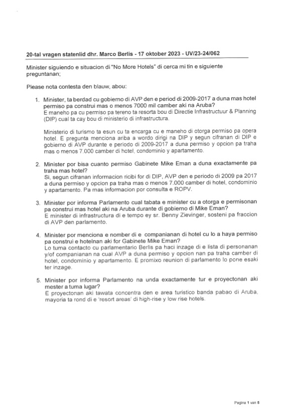 Contestacion Minsiter Dangui 3