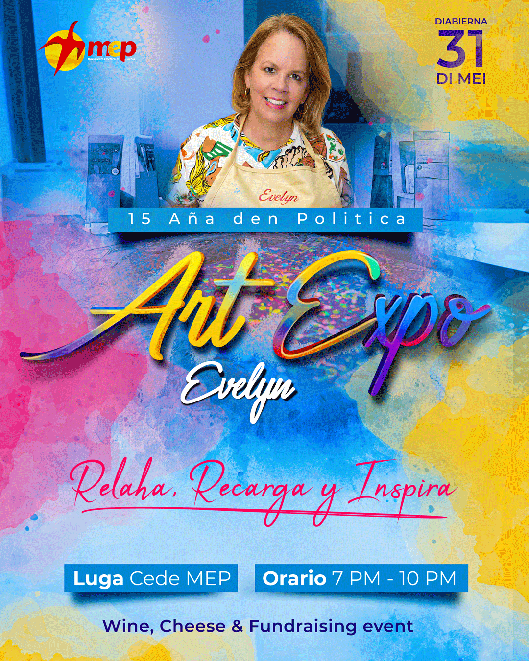 Lider Di Mep : Ta Invita Aruba Completo Na Un Art Expo, Pa Celebra Su Di 15 Aña Den Politica 160 Mp Expo Event