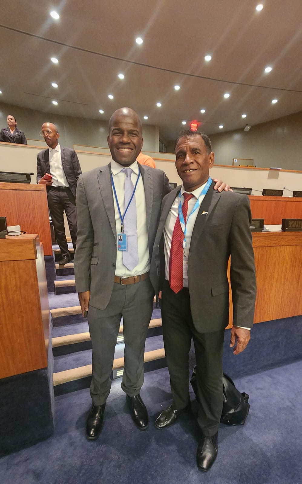 Boneiru Human Rights Organisashon I Attended The 79Th General Assembly Of Nashonan Uni - Seshon Of The 4Th Committee Of Territories-Without-Self-Governance 160 Benito Wheathley Enviado Speshal Di Premier Di Islanan Virgenes Britaniko James Finies