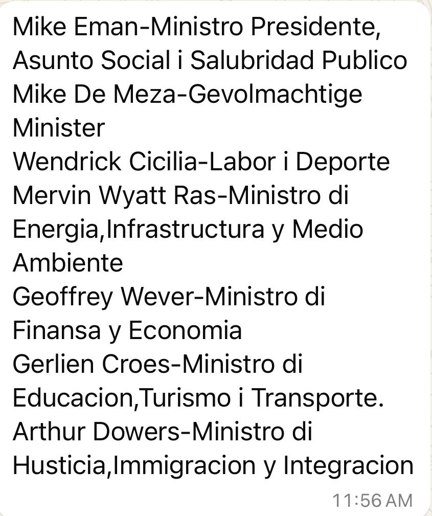 Lista Gobierno 1
