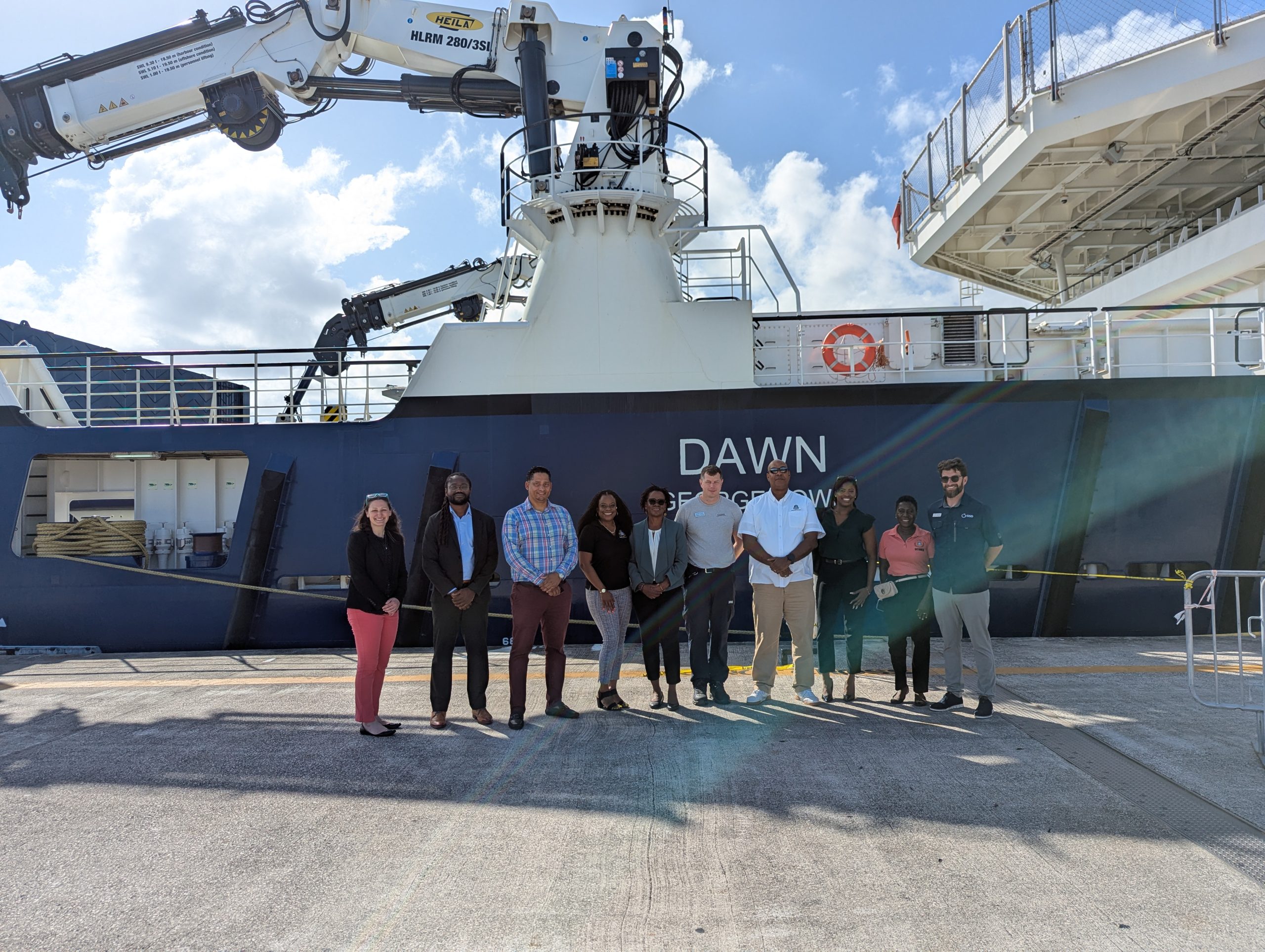 Members Of Com And Esf Coordinators Visit Humanitarian Vessel Mv Dawn 160 Minvsa Minagz Esf Coordinators Visit Mv Dawn Scaled