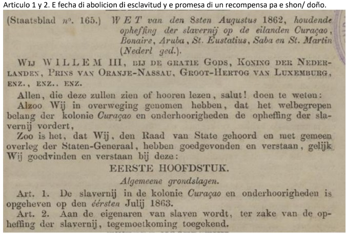 162 Aña Liberacion Di Esclavitud Na Aruba 168 2 4
