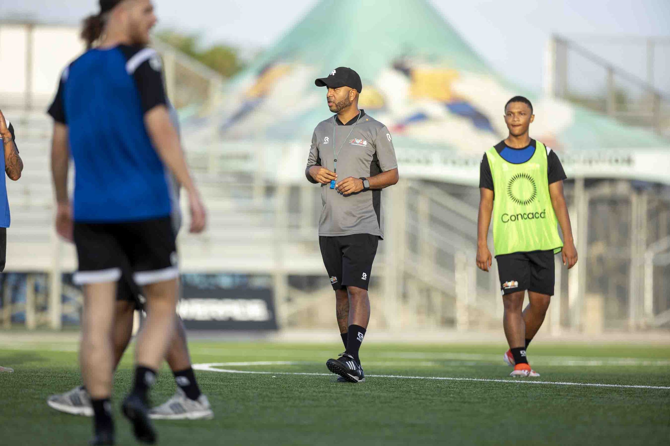 Seleccion Nacional Di Aruba A Tuma Su Entrenamiento Oficial Prome Cu Wega Importante Contra Barbados 164 20250603 Dac31148 Scaled