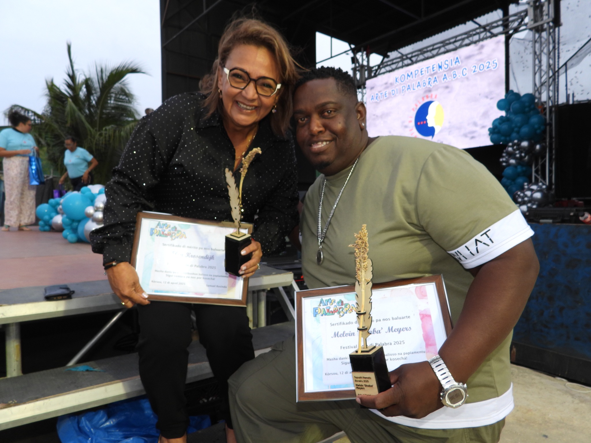 Departamento Di Cultura: Aruba A Wordo Bon Representa Den Arte Di Palabra Abc 2025 Na Boneiro 162 Elsa Y Melvin