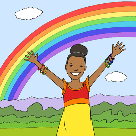 Cov E Siete Colornan Di Un Arco Iris