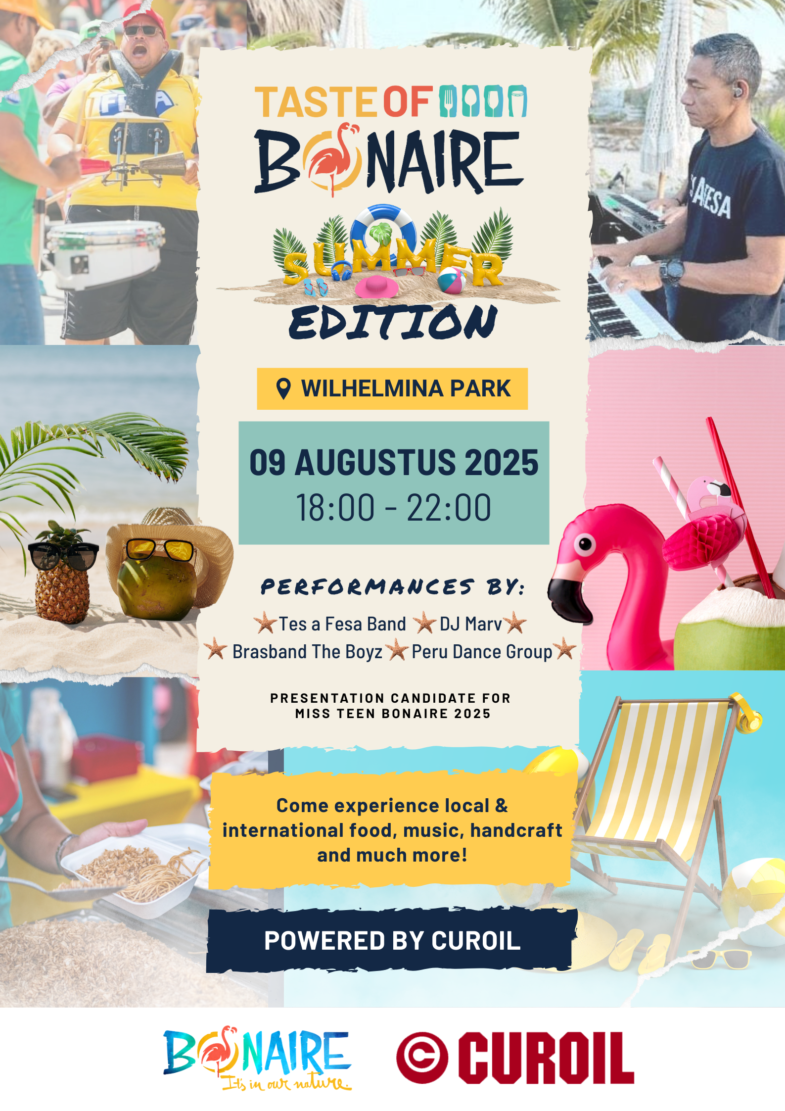 Tourism Corporation Bonaire Huntu Ku Curoil Ta Bai Organisá E Di Tres Taste Of Bonaire 160 Tob Augustus 2025