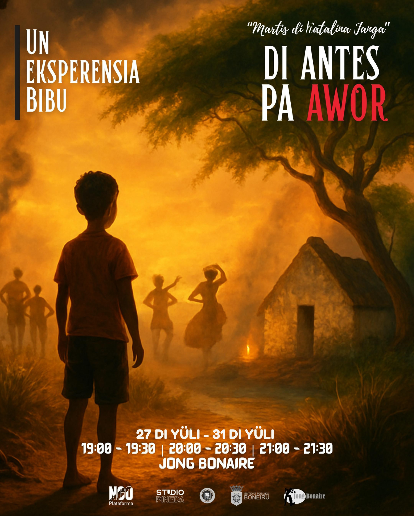 Instalashon Interaktivo Nobo: ‘Martis Di Katalina Janga – Di Ántes Pa Awor’ Habrِí Pa Públiko For Di 27 Di Yuli 160 Flyer Di Antes Pa Awor