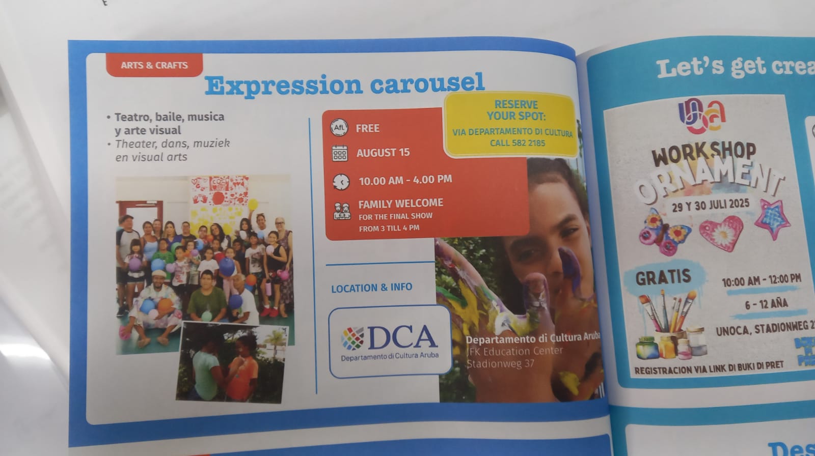 Departamento Di Cultura Aruba: Ultimo Oportunidad Pa Inscribi Y Participa Den Carrousel Di Expresion, Talento Y Creatividad 161 2025 Carrousel 04