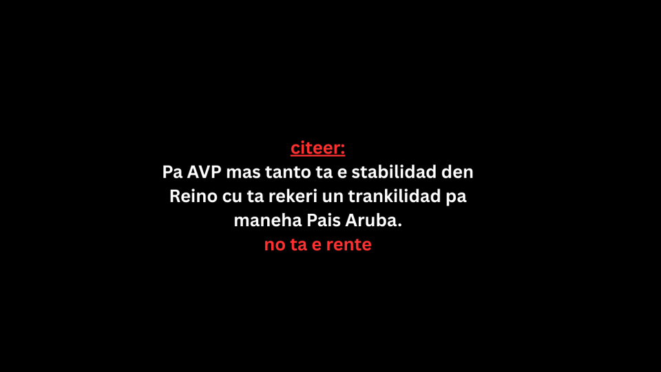 Flexibilisacion Pa Ken Nos Ta Trahando Pa Aruba Of Pa Esnan Cu A Kibra Ley