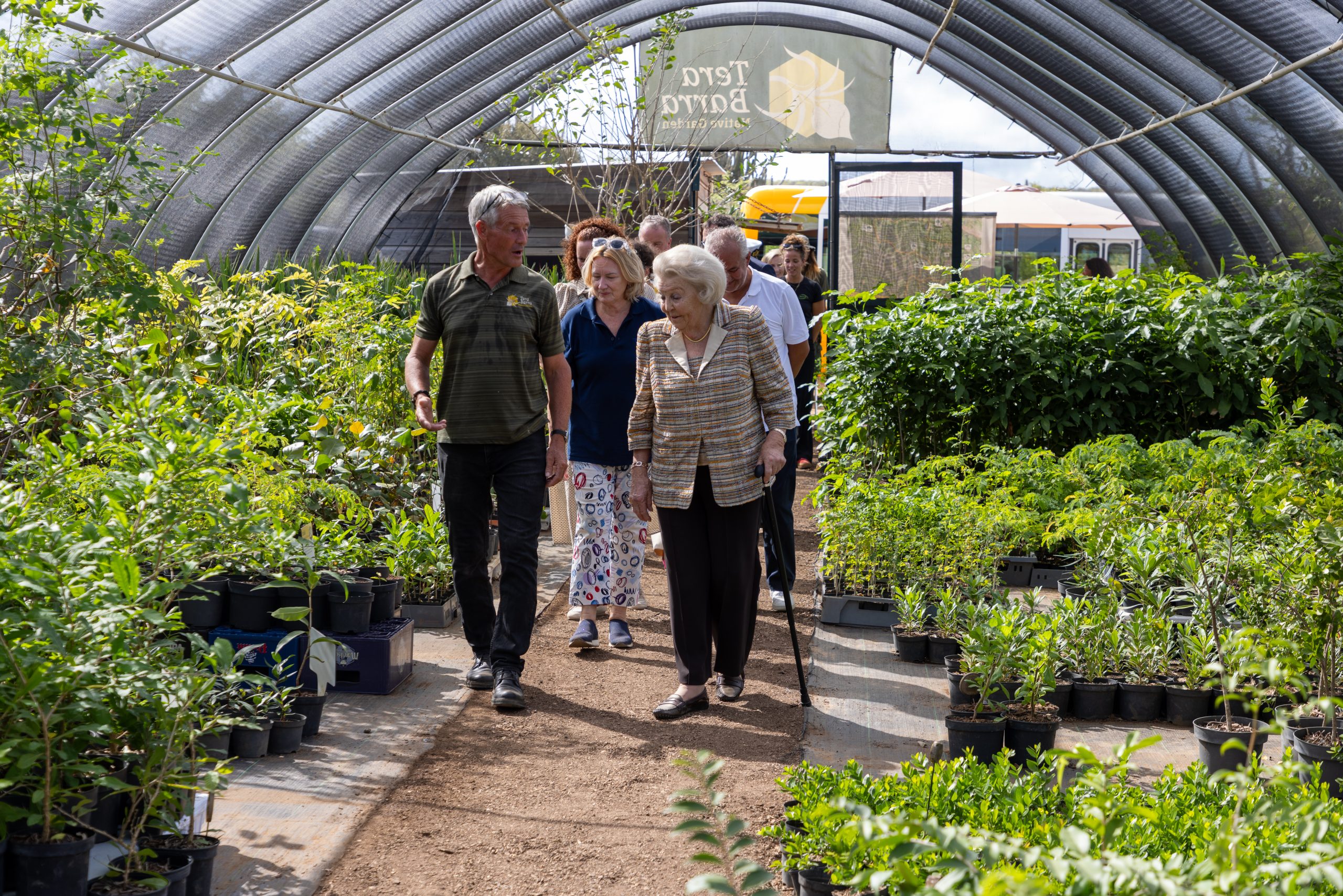 Princess Beatrix Highlights Nature Conservation And Community Initiatives On Bonaire And St. Eustatius 164 Princess Beatrix Visiting Tera Barra. Photo Credit Dcna And Skyview Bonaire Scaled