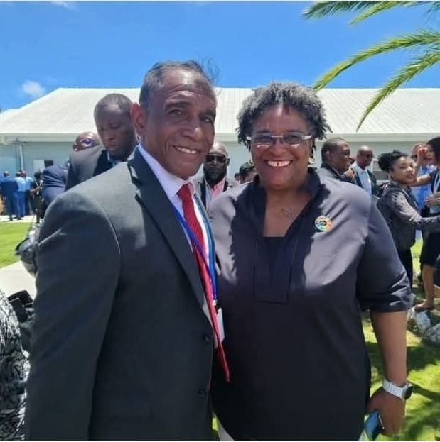 James Finies Congratulates The Prime Minister Of Barbados On Her Historic Third Victory 169 Pm Barbados Mia Mottley James Finies Bonaire