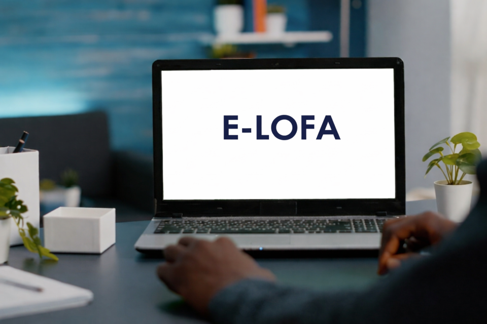 Focused Work On E Lofa Laptop