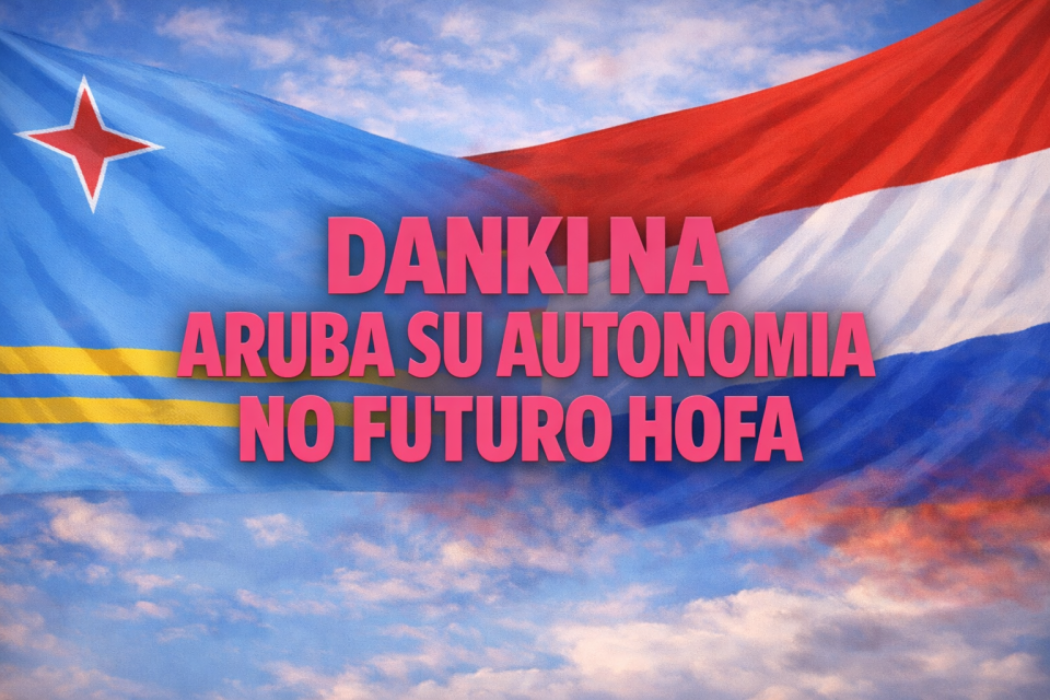 Aruba And Netherlands Flag Celebration Of Autonomy