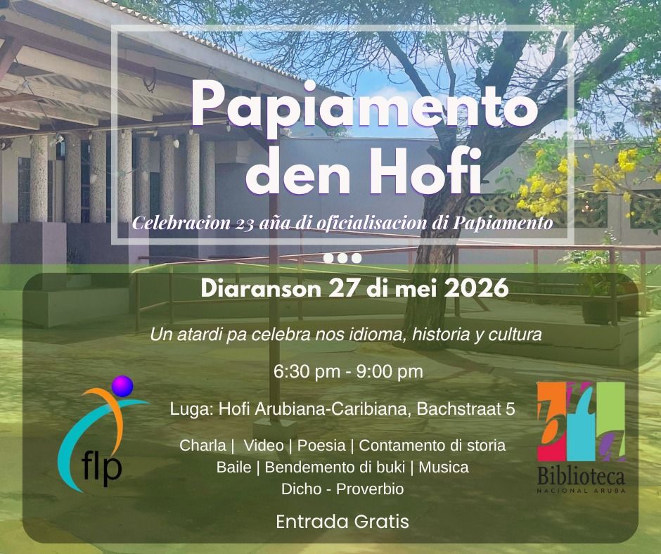 Papiamento In De Hof: Een Avond Van Cultuur En Viering Van Onze Taal 160 Invitacion