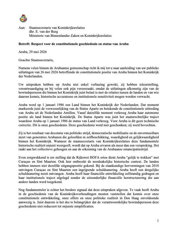 Aruba No Ta Corsou Ni Sint Maarten : Lider Di Mep Ta Desmascara &Quot;Falta Di Conocemento&Quot; Di Van Der Burg 161 Aruba No Ta Corsou Ni Sint Maarten Lider Di Mep Ta Desmascara Falta Di Conocemento Di Van Der Burg 1