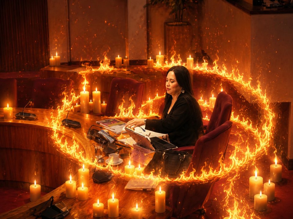Minister Gerlien Croes Fire
