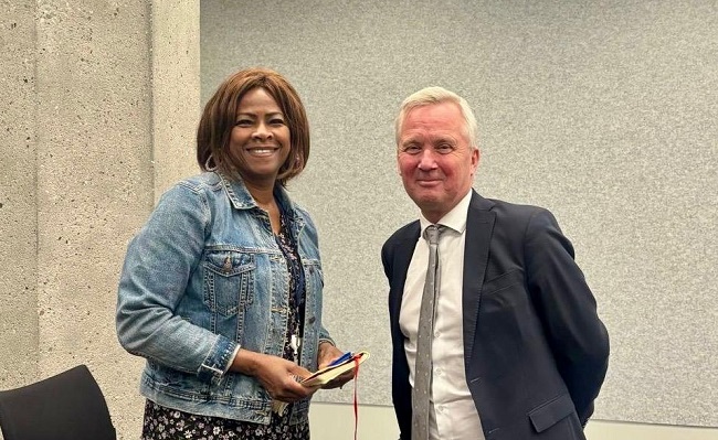 Minplen Ga And Dutch Secretary Of State Eric Van Der Burg