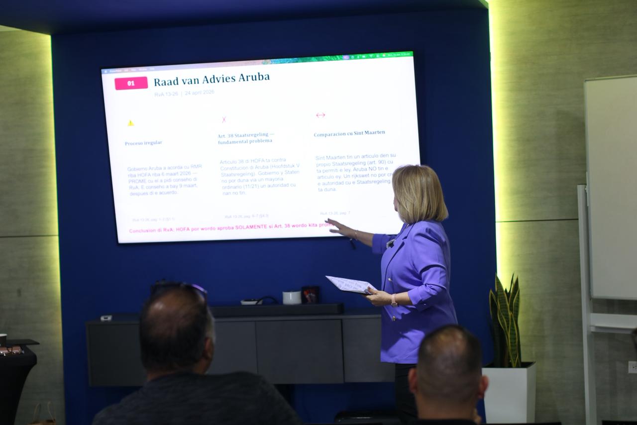 Mep Faction Leader, Evelyn Wever-Croes, Presented Advices From The Advisory Council And The Council Of State On The Hofa Kingdom Law To All Sectors 161 Whatsapp Image 2026 06 15 At 10.20.19 Am
